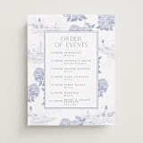 "Coastal Toile" - Schedule Signs in Periwinkle by Jenna Holcomb - Front
