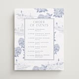 "Coastal Toile" - Schedule Signs in Periwinkle by Jenna Holcomb - Front