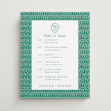 "Palm Tree Crest" - Schedule Signs in Palm by Erika Firm - Front