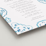 "Almafi" - Schedule Signs in Cerulean by Itsy Belle Studio - Detail