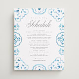 "Almafi" - Schedule Signs in Cerulean by Itsy Belle Studio - Front