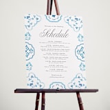 "Almafi" - Schedule Signs in Cerulean by Itsy Belle Studio - In Use