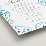 "Almafi" - Schedule Signs in Cerulean by Itsy Belle Studio - Detail