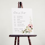 "Timeless Blooms" - Schedule Signs in Peony by Susan Moyal - In Use