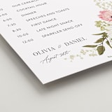 "Timeless Blooms" - Schedule Signs in Peony by Susan Moyal - Detail