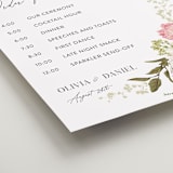 "Timeless Blooms" - Schedule Signs in Peony by Susan Moyal - Detail