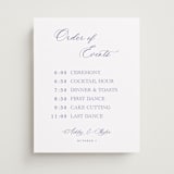 "watercolor flowers crest" - Schedule Signs in Dusty Blue by Cass Loh - Front