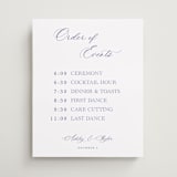 "watercolor flowers crest" - Schedule Signs in Dusty Blue by Cass Loh - Front
