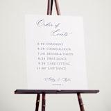 "watercolor flowers crest" - Schedule Signs in Dusty Blue by Cass Loh - In Use