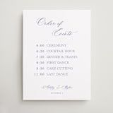"watercolor flowers crest" - Schedule Signs in Dusty Blue by Cass Loh - Front