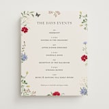 "Wild meadow" - Schedule Signs in Elder Flower by Sarah Knight - Front