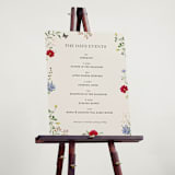 "Wild meadow" - Schedule Signs in Elder Flower by Sarah Knight - In Use