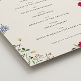 "Wild meadow" - Schedule Signs in Elder Flower by Sarah Knight - Detail