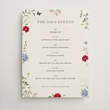"Wild meadow" - Schedule Signs in Elder Flower by Sarah Knight - Front