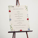 "Wild meadow" - Schedule Signs in Elder Flower by Sarah Knight - In Use