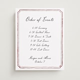 "Handwritten" - Schedule Signs in Wine by Cass Loh - Front