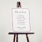 "Handwritten" - Schedule Signs in Wine by Cass Loh - In Use