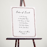 "Handwritten" - Schedule Signs in Wine by Cass Loh - In Use