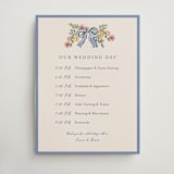 "A wedding in Low Country" - Schedule Signs in Cornflower by Chris Griffith - Front