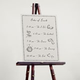 "Puglia" - Schedule Signs in Rock by Pati Cascino - In Use