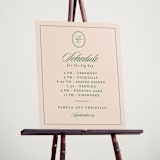 "Scripted" - Schedule Signs in Emerald by Creo Study - In Use