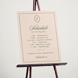 "Scripted" - Schedule Signs in Emerald by Creo Study - In Use