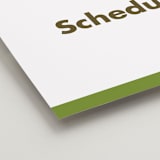 "Landscape Custom" - Schedule Signs in Charcoal by Minted Custom - Detail