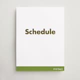 "Portrait Custom" - Schedule Signs in Charcoal by Minted Custom - Front
