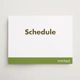 "Landscape Custom" - Schedule Signs in Charcoal by Minted - Front
