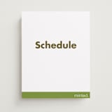"Portrait Custom" - Schedule Signs in Charcoal by Minted - Front