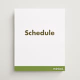 "Portrait Custom" - Schedule Signs in Charcoal by Minted - Front