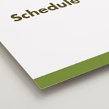 "Portrait Custom" - Schedule Signs in Charcoal by Minted - Detail