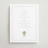 "wedding bouquet" - Schedule Signs in Pistachio by Lori Wemple - Front