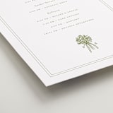 "wedding bouquet" - Schedule Signs in Pistachio by Lori Wemple - Detail