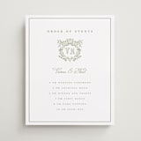 "Crestino" - Schedule Signs in Moss by Petra Kern - Front
