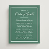 "Fresh Classic" - Schedule Signs in Emerald by letterfix - Front