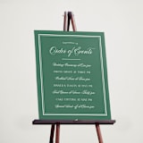"Fresh Classic" - Schedule Signs in Emerald by letterfix - In Use