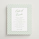 "Garden Trellis" - Schedule Signs in Sage by Angela Garrick - Front
