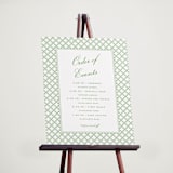 "Garden Trellis" - Schedule Signs in Sage by Angela Garrick - In Use