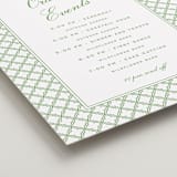 "Garden Trellis" - Schedule Signs in Sage by Angela Garrick - Detail