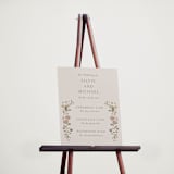 "Parisian Garden" - Schedule Signs in Petal by Nicoletta Savod - In Use