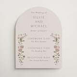 "Parisian Garden" - Schedule Signs in Petal by Nicoletta Savod - Front