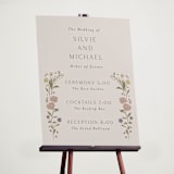 "Parisian Garden" - Schedule Signs in Petal by Nicoletta Savod - In Use