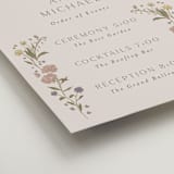 "Parisian Garden" - Schedule Signs in Petal by Nicoletta Savod - Detail