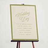 "rory" - Schedule Signs in Olive by Ellen Schlegelmilch - In Use