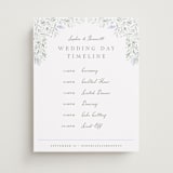 "Delicate Vines" - Schedule Signs in Periwinkle by Kristen Smith - Front