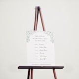 "Delicate Vines" - Schedule Signs in Periwinkle by Kristen Smith - In Use