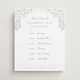 "Delicate Vines" - Schedule Signs in Periwinkle by Kristen Smith - Front