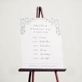 "Delicate Vines" - Schedule Signs in Periwinkle by Kristen Smith - In Use