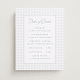 "Coastal Charm" - Schedule Signs in Dusty Blue by Jennifer Postorino - Front